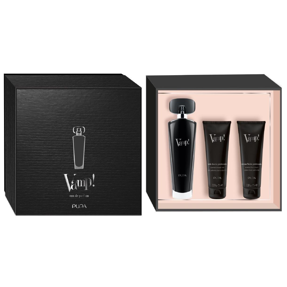 -PUPA VAMP BLACK CONF. EDP 100ML + LATTE DOCCIA 75ML + CREMA CORPO 75ML