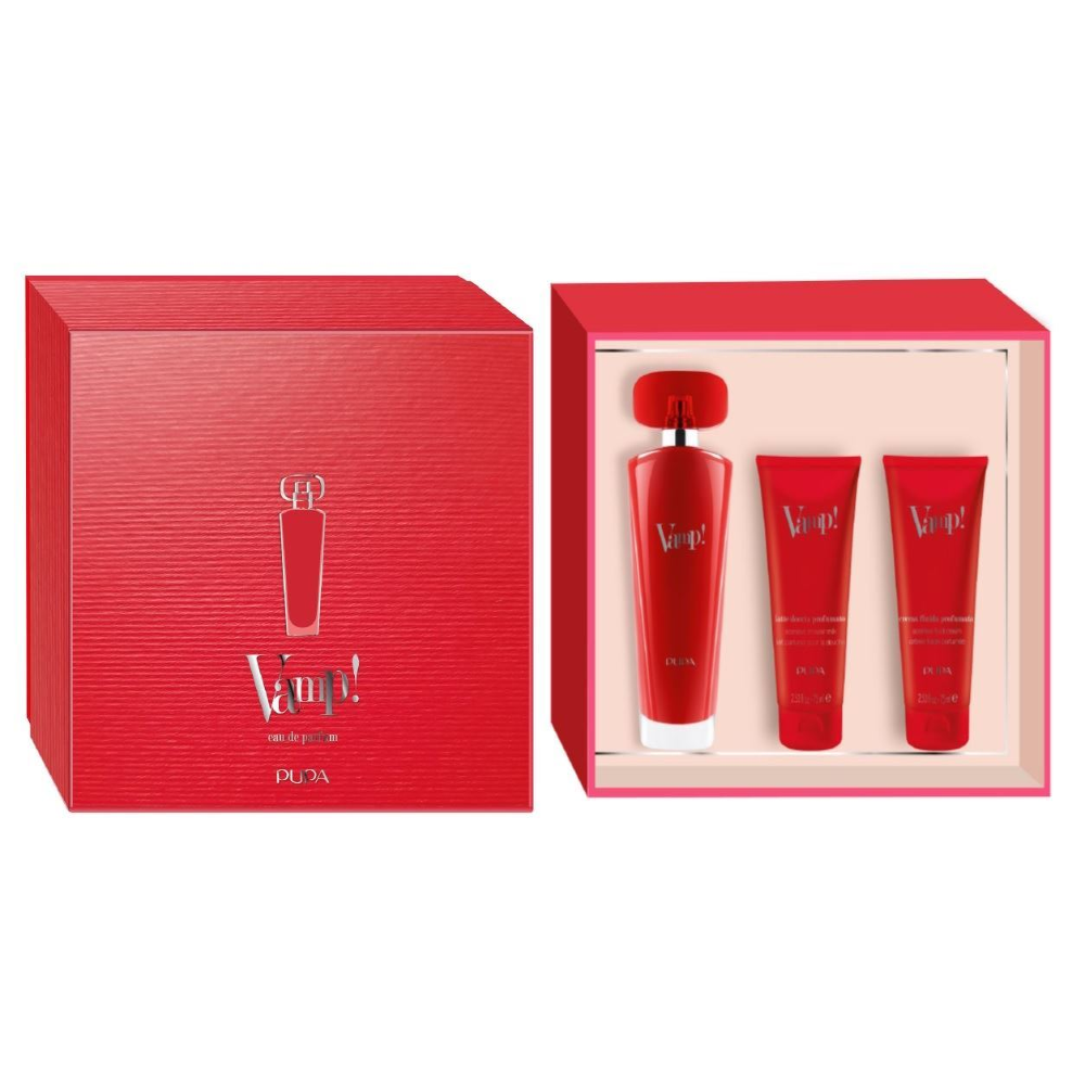-PUPA VAMP RED CONF. EDP 100ML + LATTE DOCCIA 75ML + CREMA CORPO 75ML