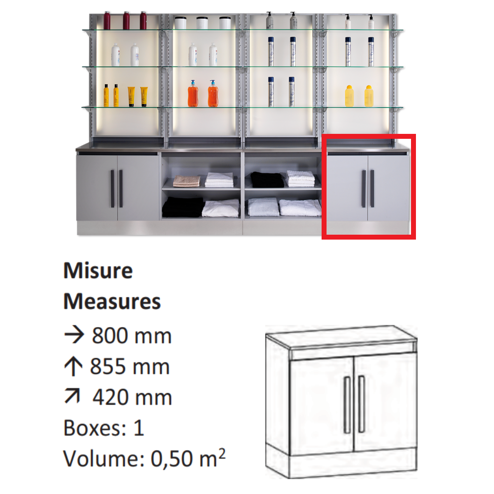 AGV GV DESIGN 425146 SERVIMOB DISPLAY B MOBILE DI SERVIZIO
