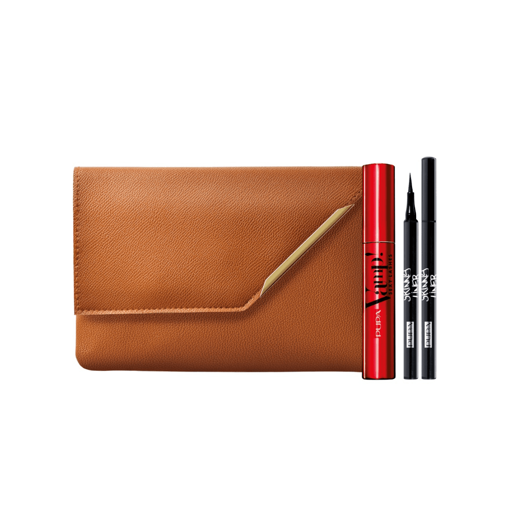 -PUPA CONF. POCHETTE+MASCARA VAMP SEXY LASHES+EYELINER ULTRA SLIM