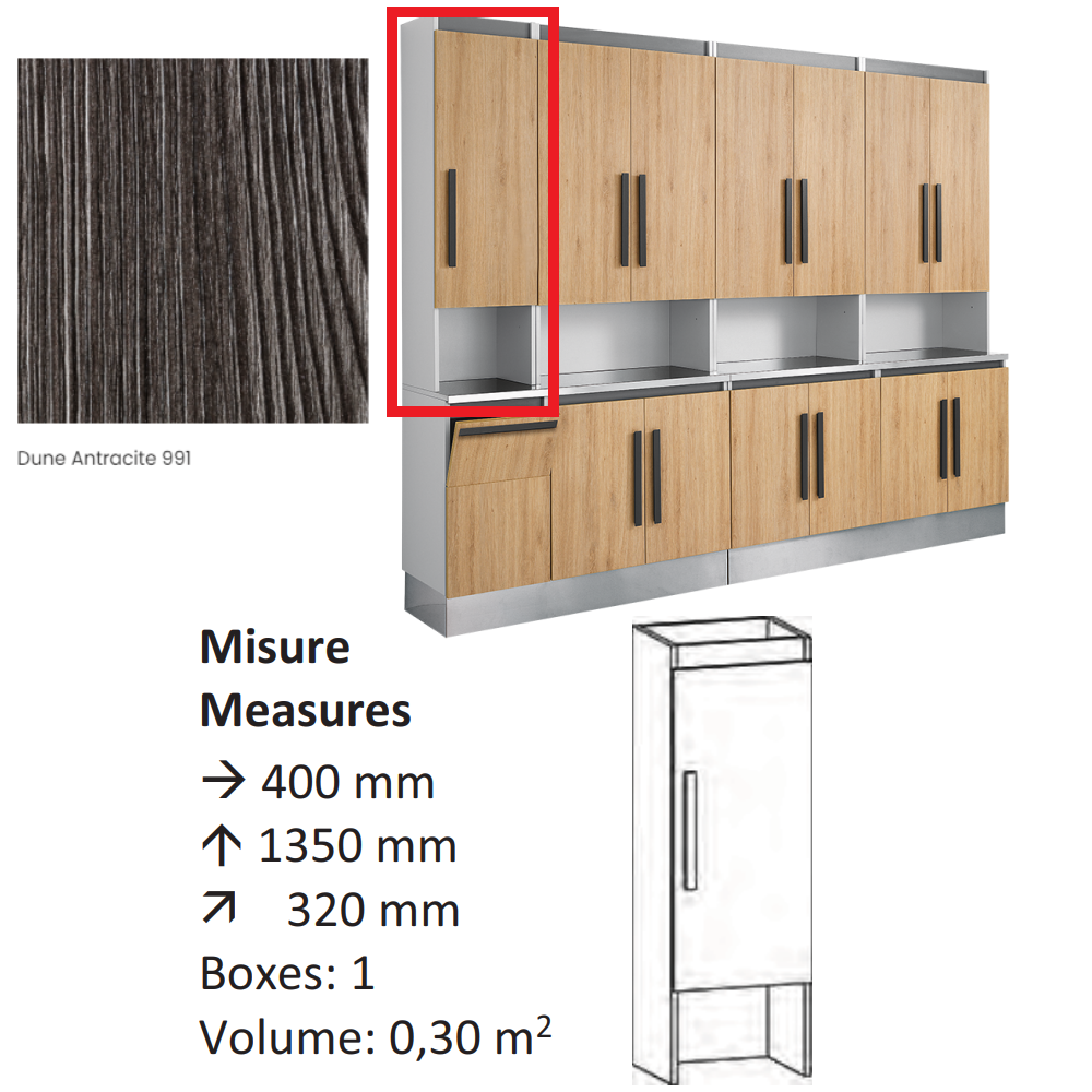 AGV GV DESIGN 425946 SERVIMOB DISPLAY L MOBILE DI SERVIZIO