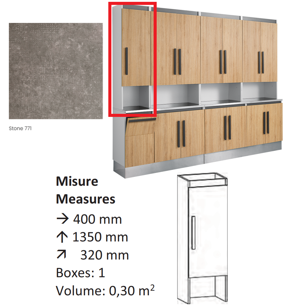 AGV GV DESIGN 425987 SERVIMOB DISPLAY L MOBILE DI SERVIZIO