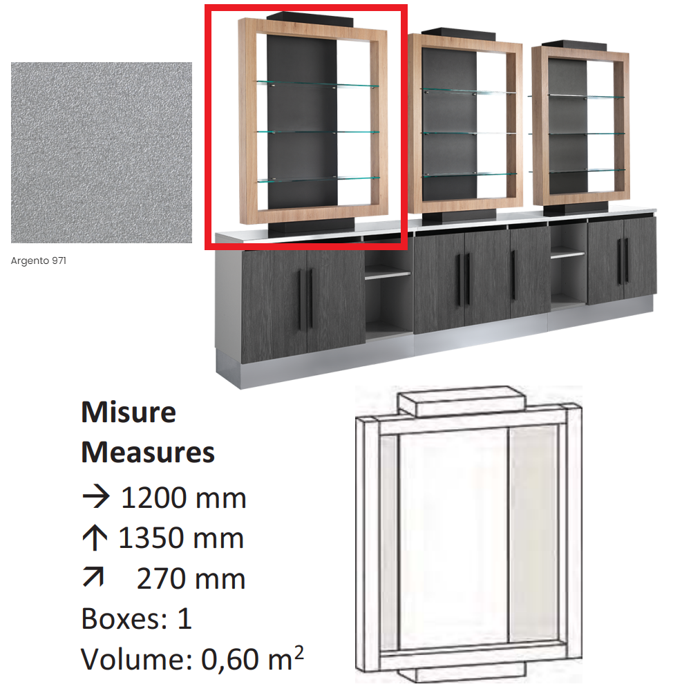 AGV GV DESIGN 427619 SERVIMOB DISPLAY P MOBILE DI SERVIZIO