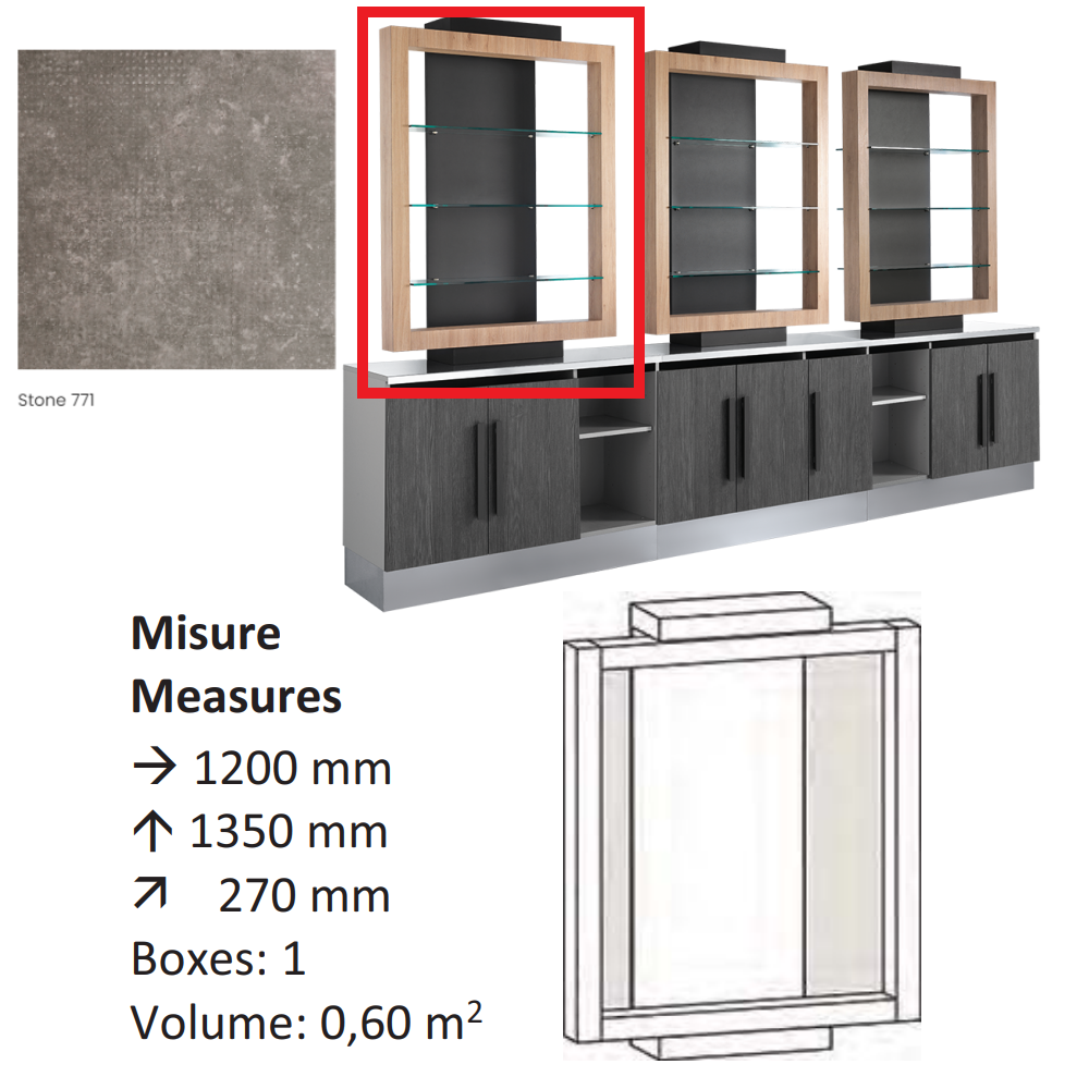 AGV GV DESIGN 427687 SERVIMOB DISPLAY P MOBILE DI SERVIZIO