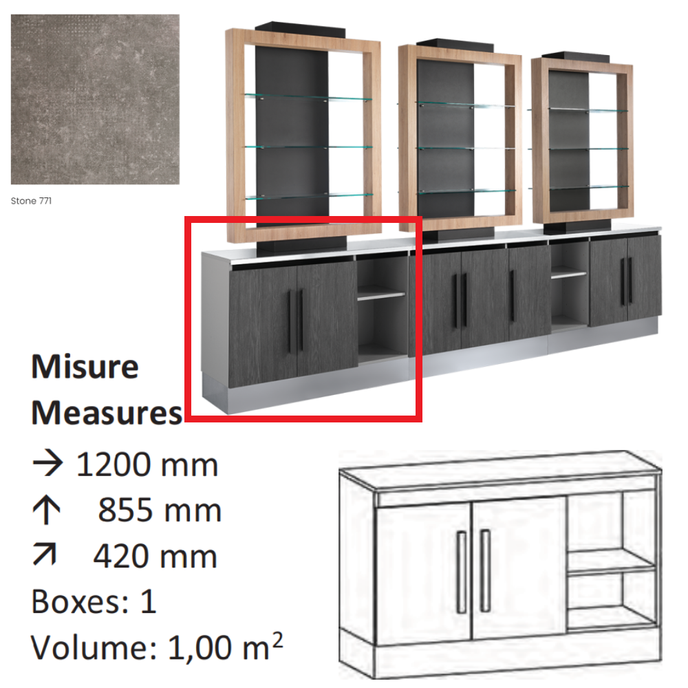 AGV GV DESIGN 427787 SERVIMOB DISPLAY R MOBILE DI SERVIZIO