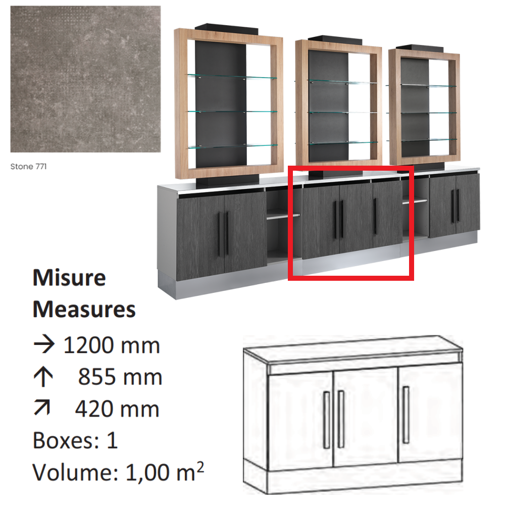AGV GV DESIGN 427987 SERVIMOB DISPLAY U MOBILE DI SERVIZIO