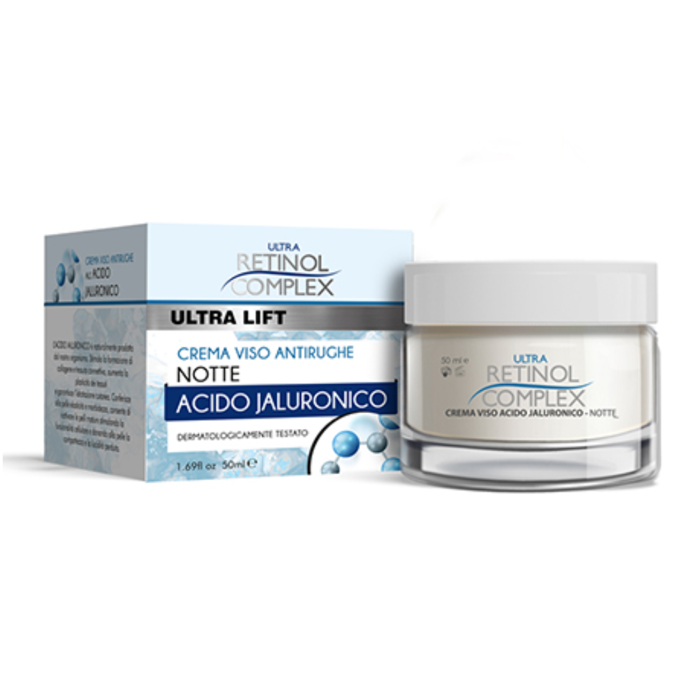 RETINOL COMPLEX CREMA VISO ANTIRUGHE NOTTE ACIDO JALURONICO 50ML 105