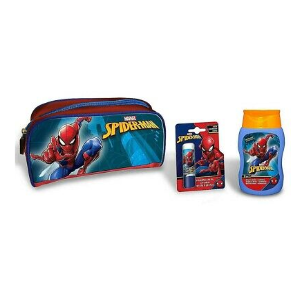 MARVEL SPIDERMAN CONF. DOCCIA SHAMPOO 200ML+LUCIDALABBRA+ASTUCCIO LN2552