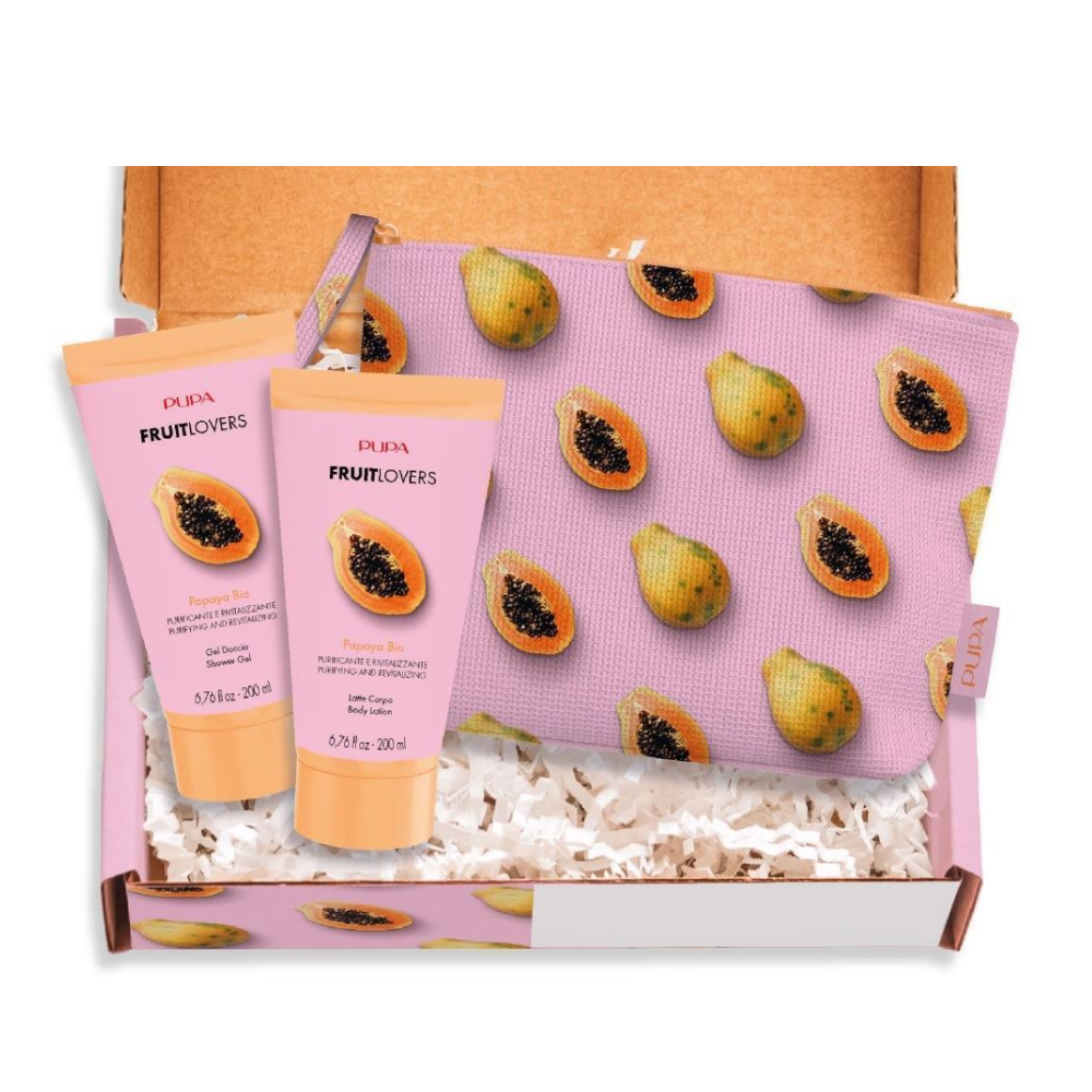 -PUPA FRUIT LOVERS CONF. LATTE CORPO 200ML+LATTE DOCCIA 200ML+POCHETTE