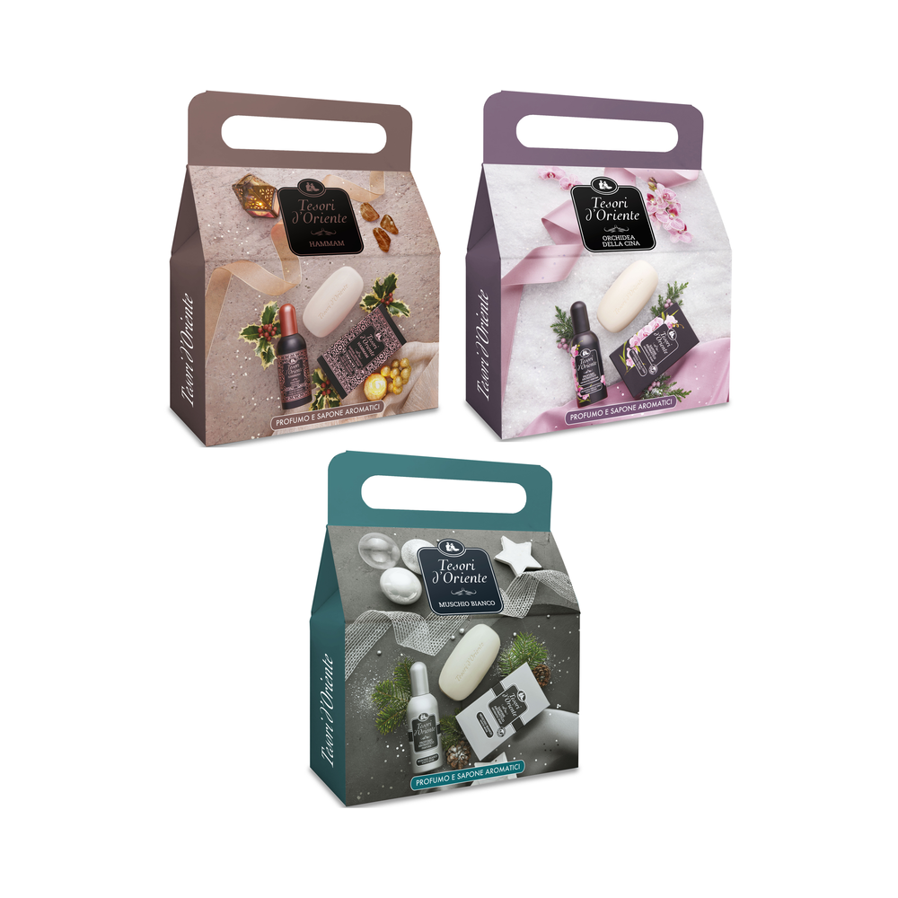 TESORI D'ORIENTE CONF. PROFUMO AROMATICO 100ML+SAPONE 150G