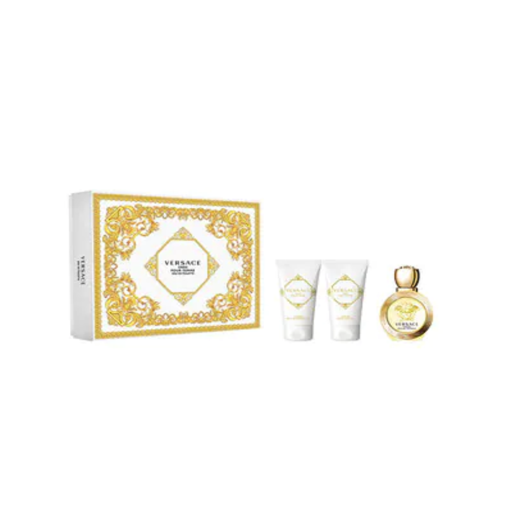 VERSACE EROS EAU DE TOILETTE POUR FEMME CONF.SHOWER GEL 50ML+BODY LOTION 50ML+EDT 50ML