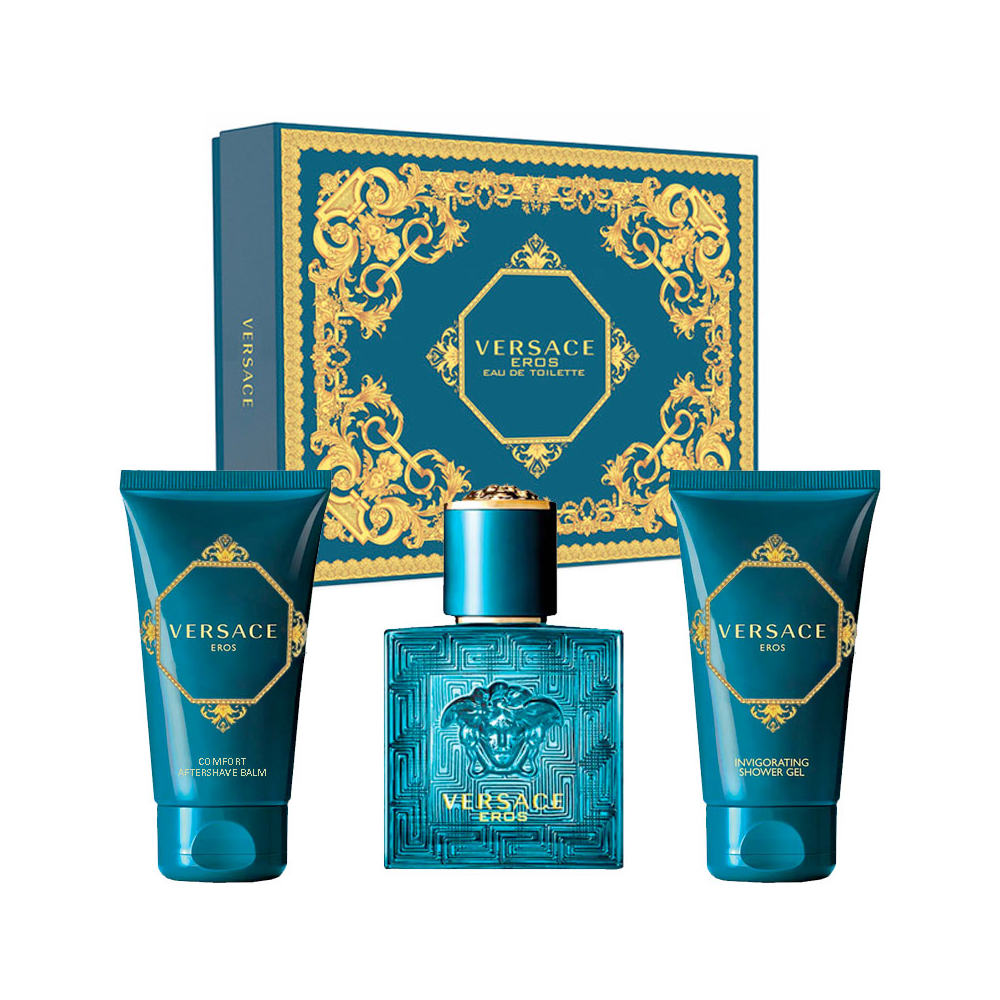 VERSACE EROS HOMME CONF. SHOWER GEL 50ML+AFTER SHAVE 50ML+EDT 50ML 7400673