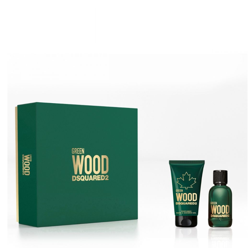DSQUARED2 WOOD GREEN POUR HOMME SHOWER GEL 50ML+EDT 30ML
