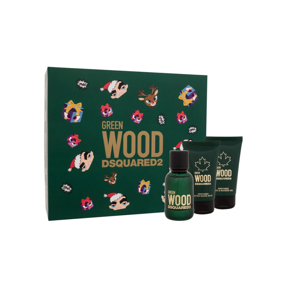 DSQUARED2 WOOD GREEN POUR HOMME CONF. SHOWER GEL 50ML+ AFTER SHAVE 50ML + EDT 50ML