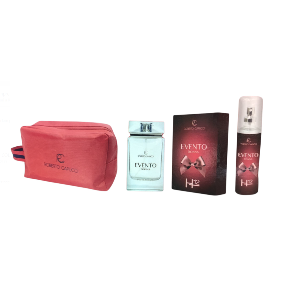 ROBERTO CAPUCCI EVENTO H12 DONNA CONF. EDP 100+DEO SPRAY 120ML+BORSELLO CAP90