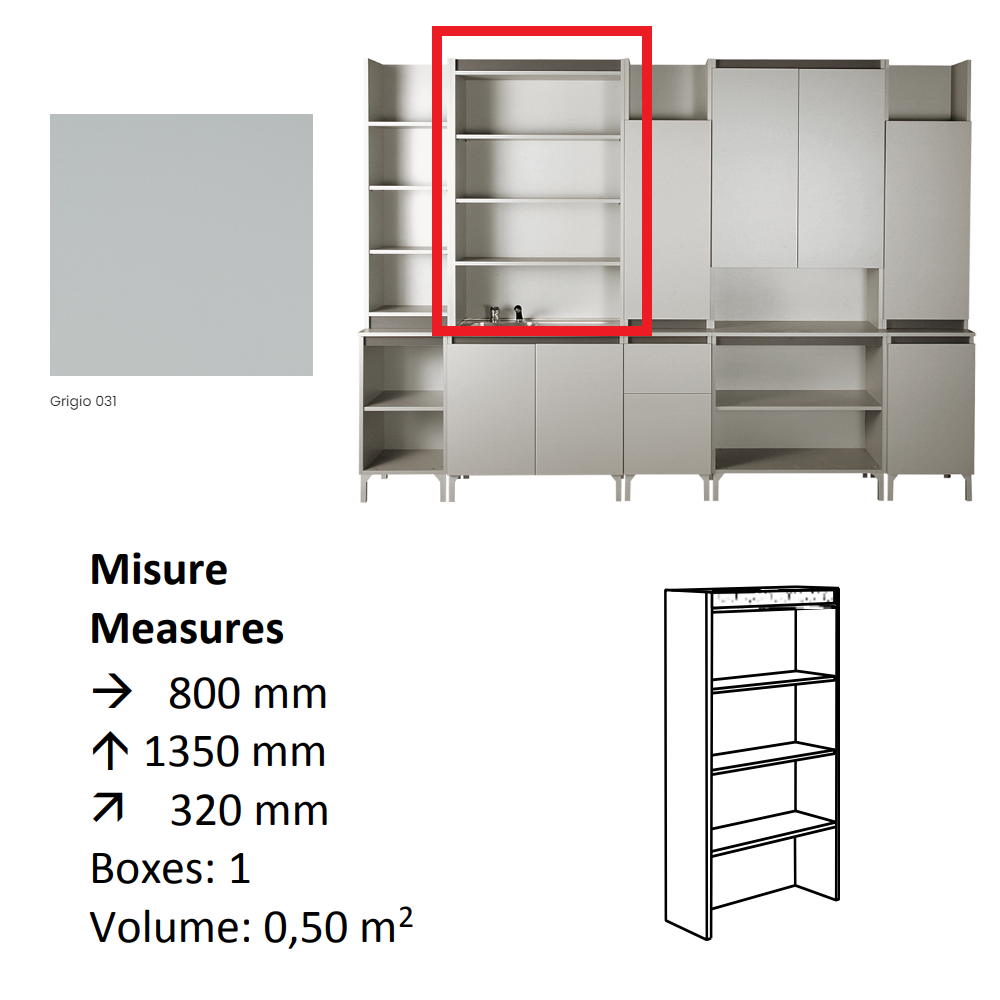 AGV DIFFUSION 424350 UTILE D GREY 031 MOBILE DI SERVIZIO