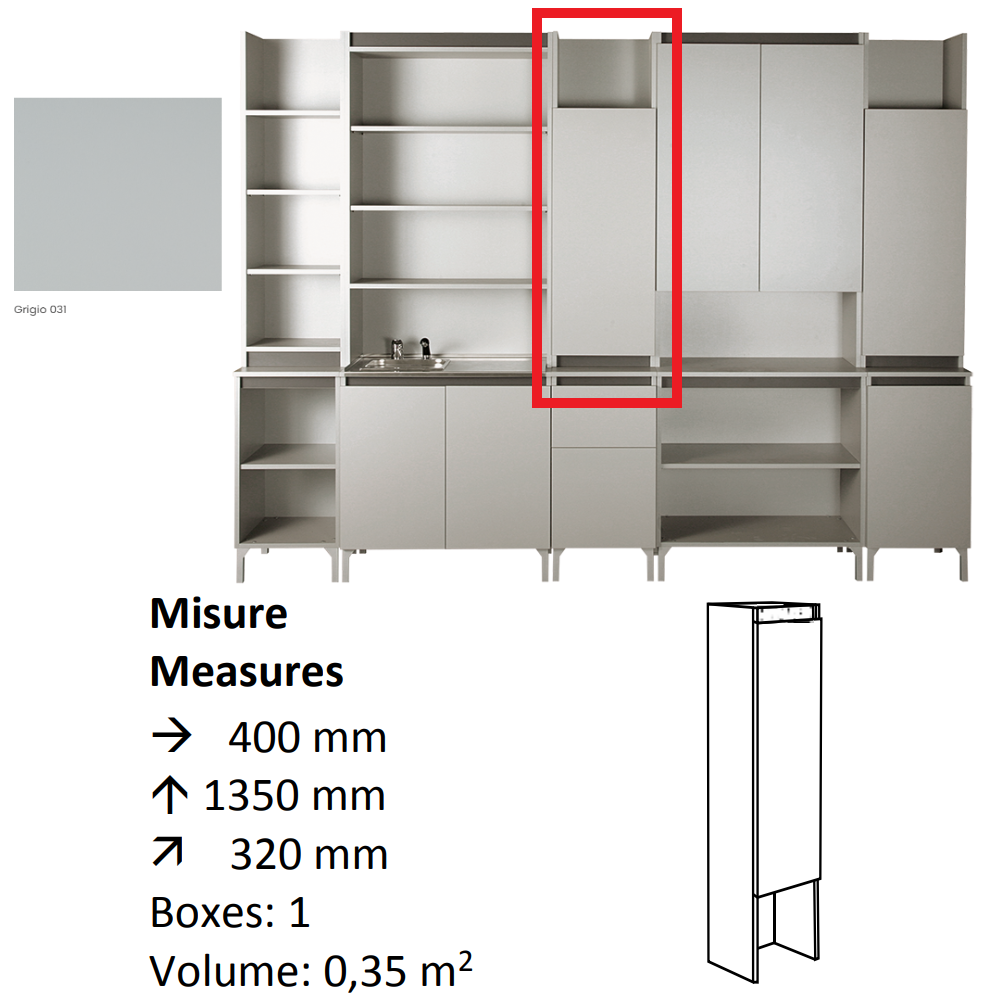 AGV DIFFUSION 424950 UTILE l GREY 031 MOBILE DI SERVIZIO