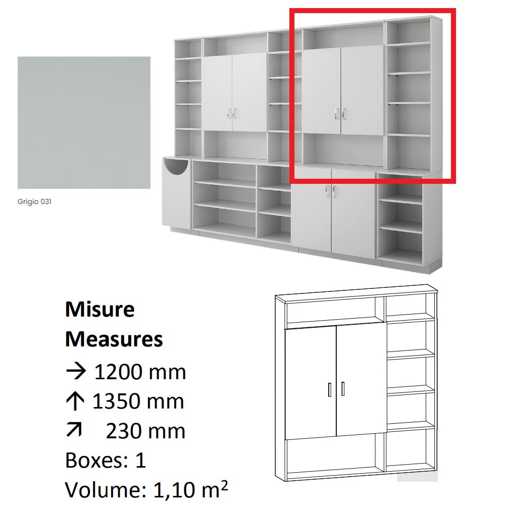 AGV DIFFUSION 436250 PAK PENSILE 3 GREY 031