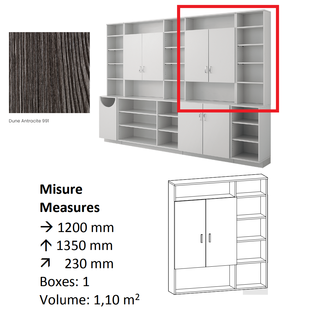 AGV DIFFUSION 436246 PAK PENSILE 3 ANTRACITE 991