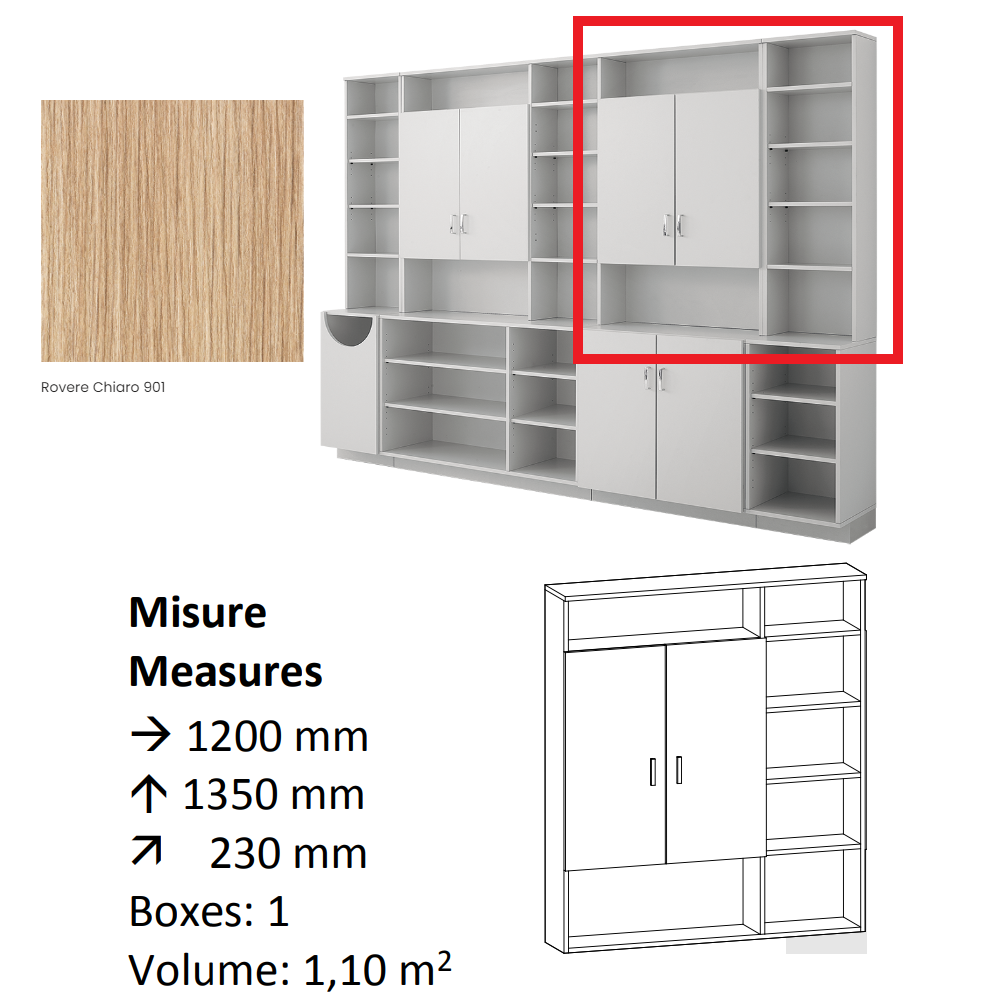 AGV DIFFUSION 436248 PAK PENSILE 3 ROVERE 901