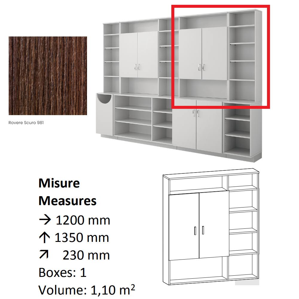 AGV DIFFUSION 436249 PAK PENSILE 3 ROVERE 981
