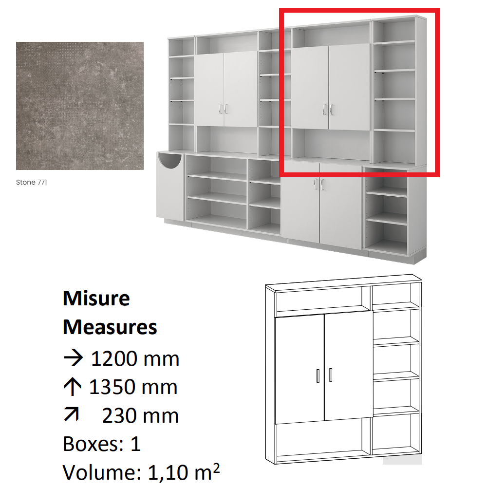 AGV DIFFUSION 436287 PAK PENSILE 3 STONE 771