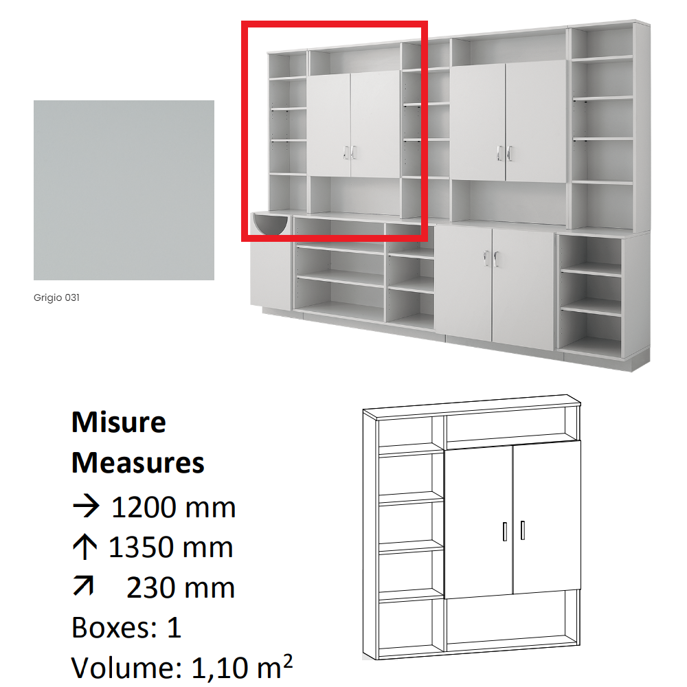 AGV DIFFUSION 436350 PAK PENSILE 4 GREY 031