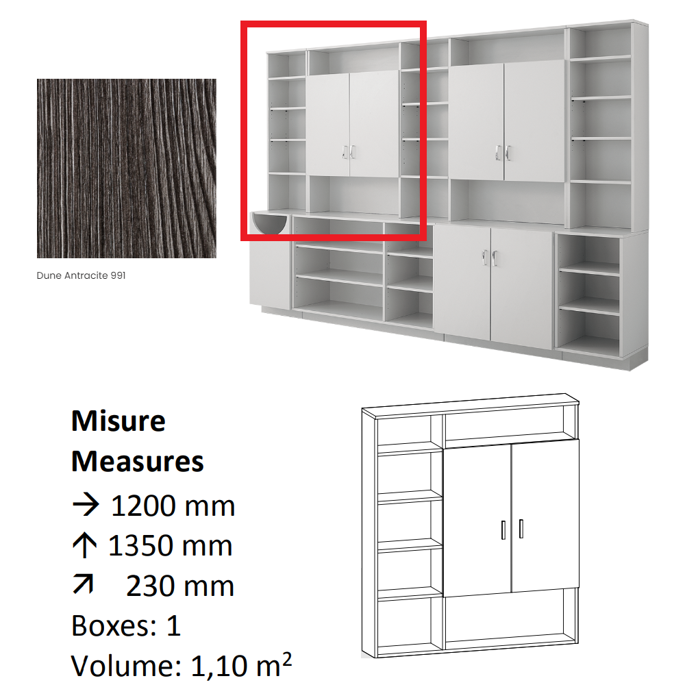 AGV DIFFUSION 436346 PAK PENSILE 4 ANTRACITE 991