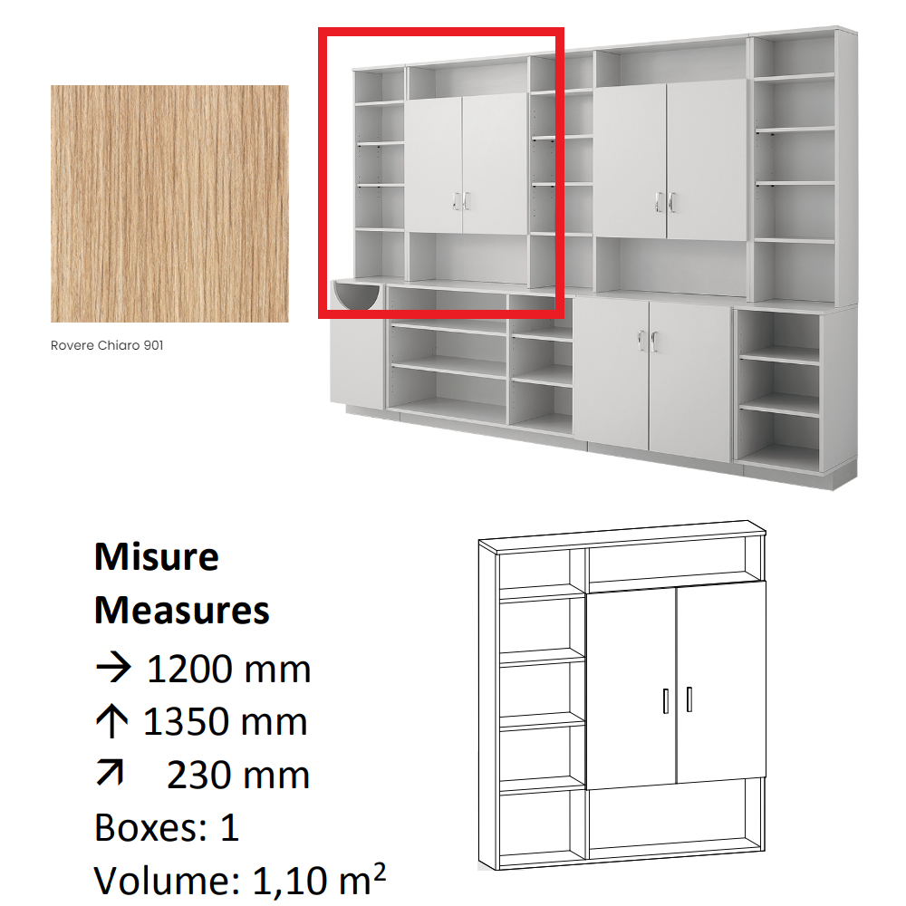 AGV DIFFUSION 436348 PAK PENSILE 4 ROVERE 901