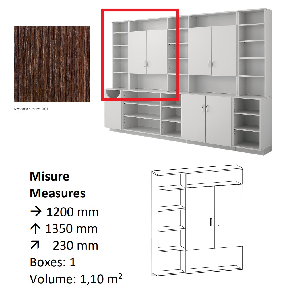AGV DIFFUSION 436349 PAK PENSILE 4 ROVERE 981
