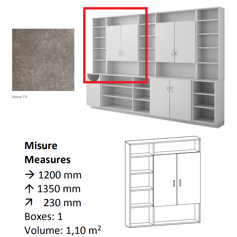 AGV DIFFUSION 436387 PAK PENSILE 4 STONE 771