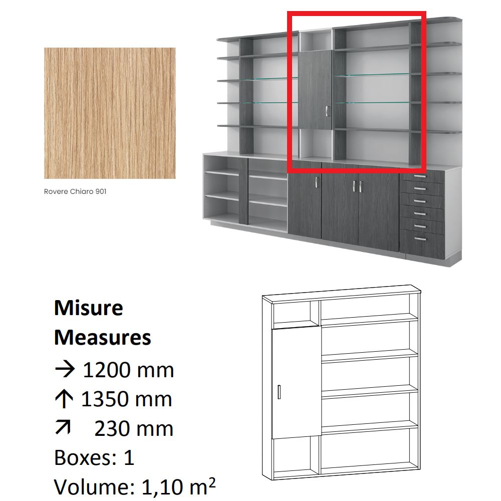 AGV DIFFUSION 436448 PAK PENSILE 5 ROVERE 901