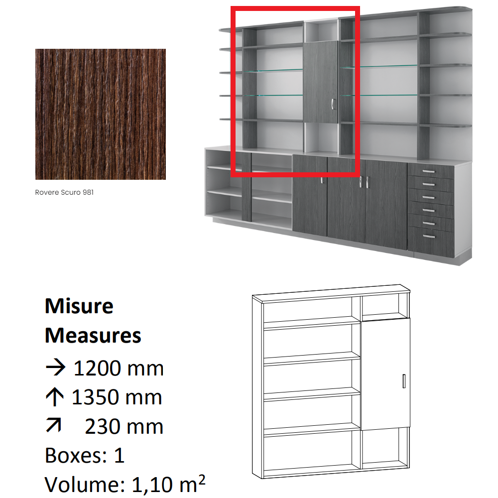 AGV DIFFUSION 436549 PAK PENSILE 6 ROVERE 981