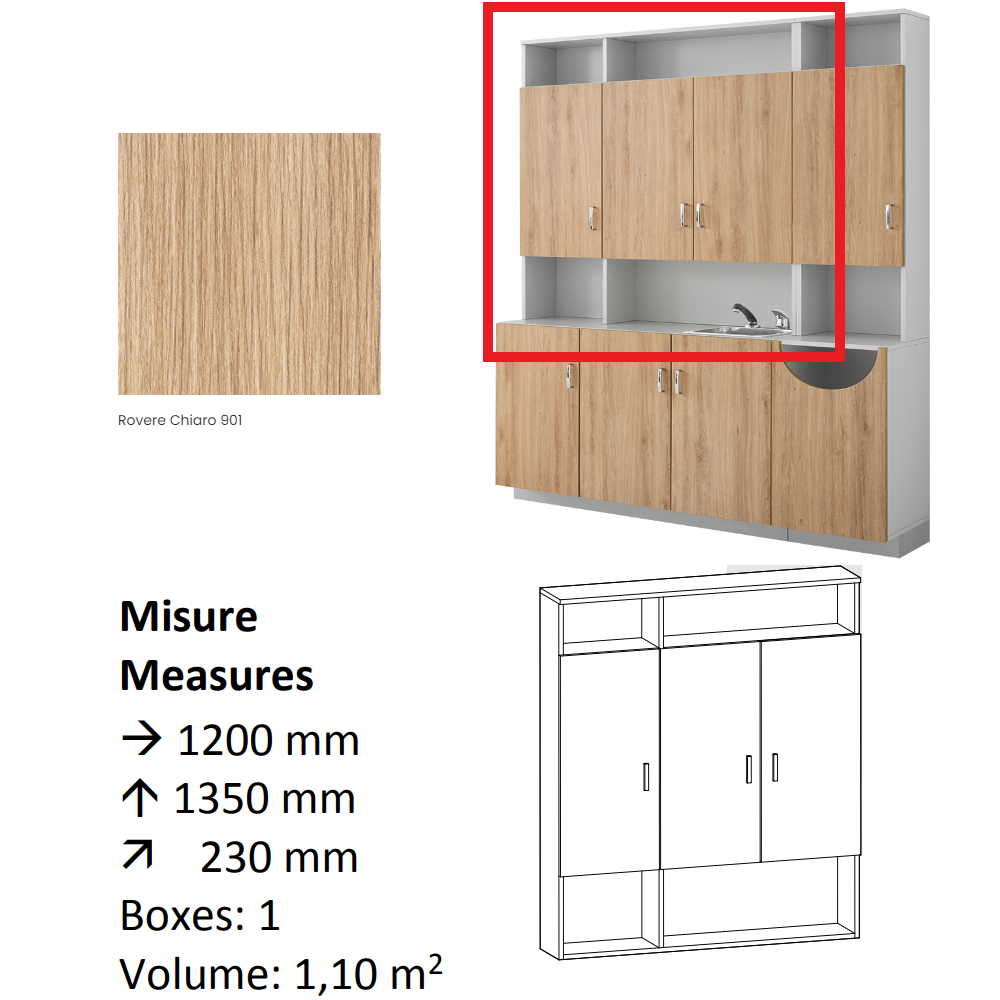 AGV DIFFUSION 436848 PAK PENSILE 9 ROVERE 901