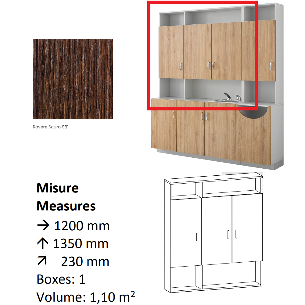 AGV DIFFUSION 436849 PAK PENSILE 9 ROVERE 981