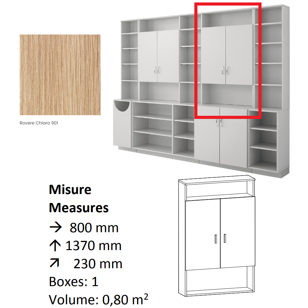 AGV DIFFUSION 437048 PAK PENSILE 11 ROVERE 901