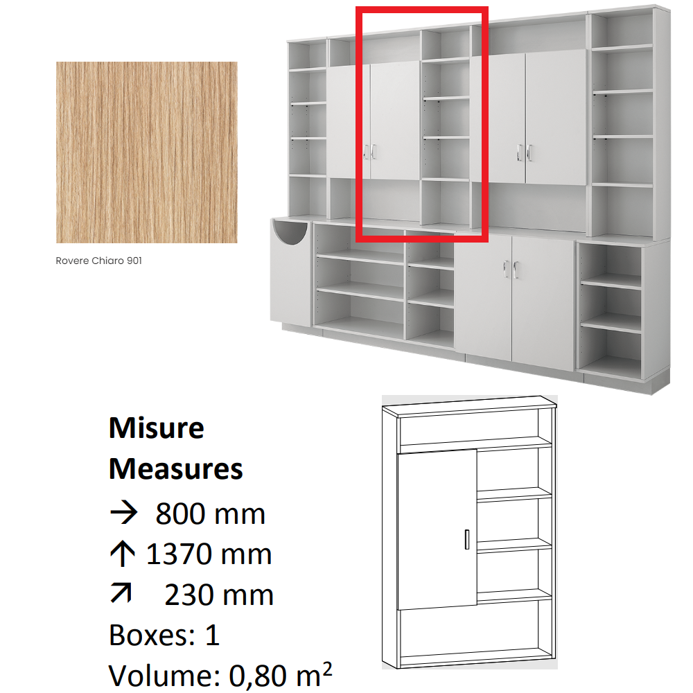 AGV DIFFUSION 437148 PAK PENSILE 12 ROVERE 901