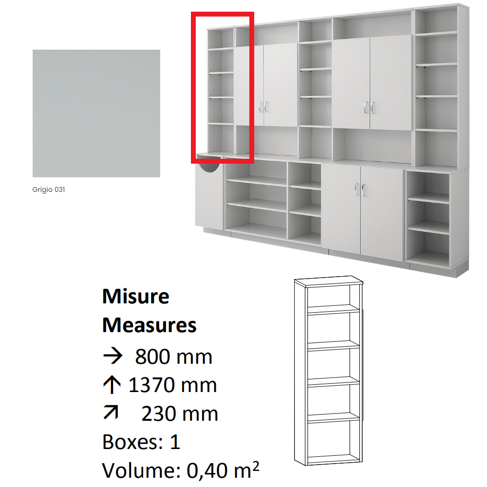 AGV DIFFUSION 437400 PAK PENSILE 15 GREY 031
