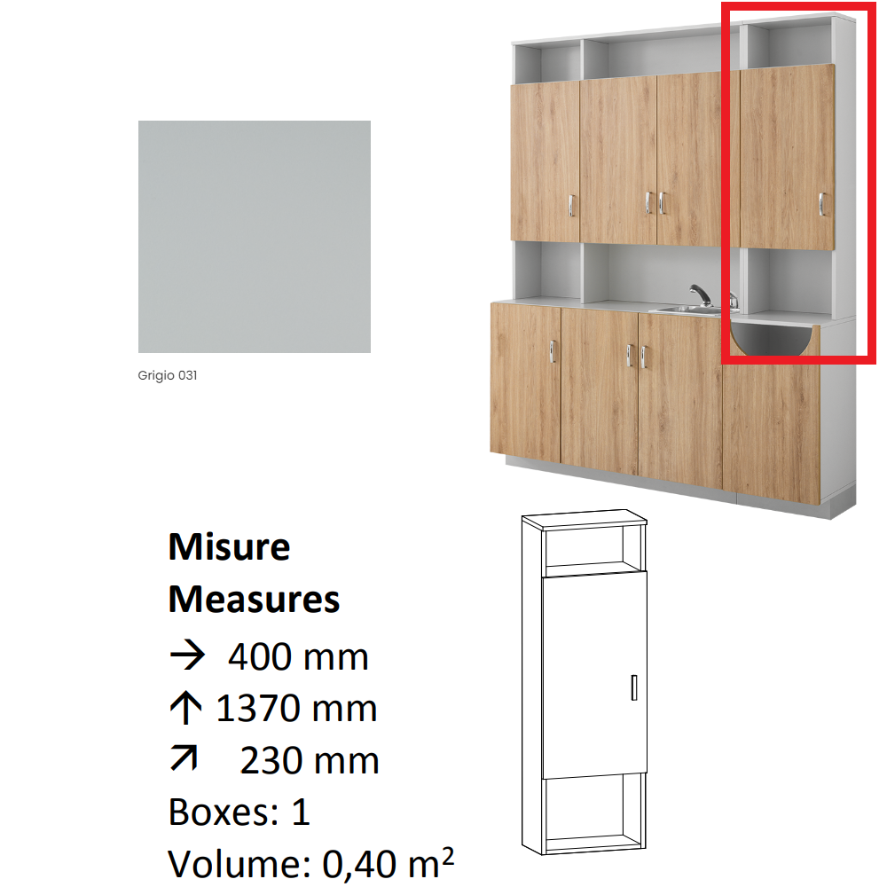 AGV DIFFUSION 435950 PAK PENSILE 16 GREY 031
