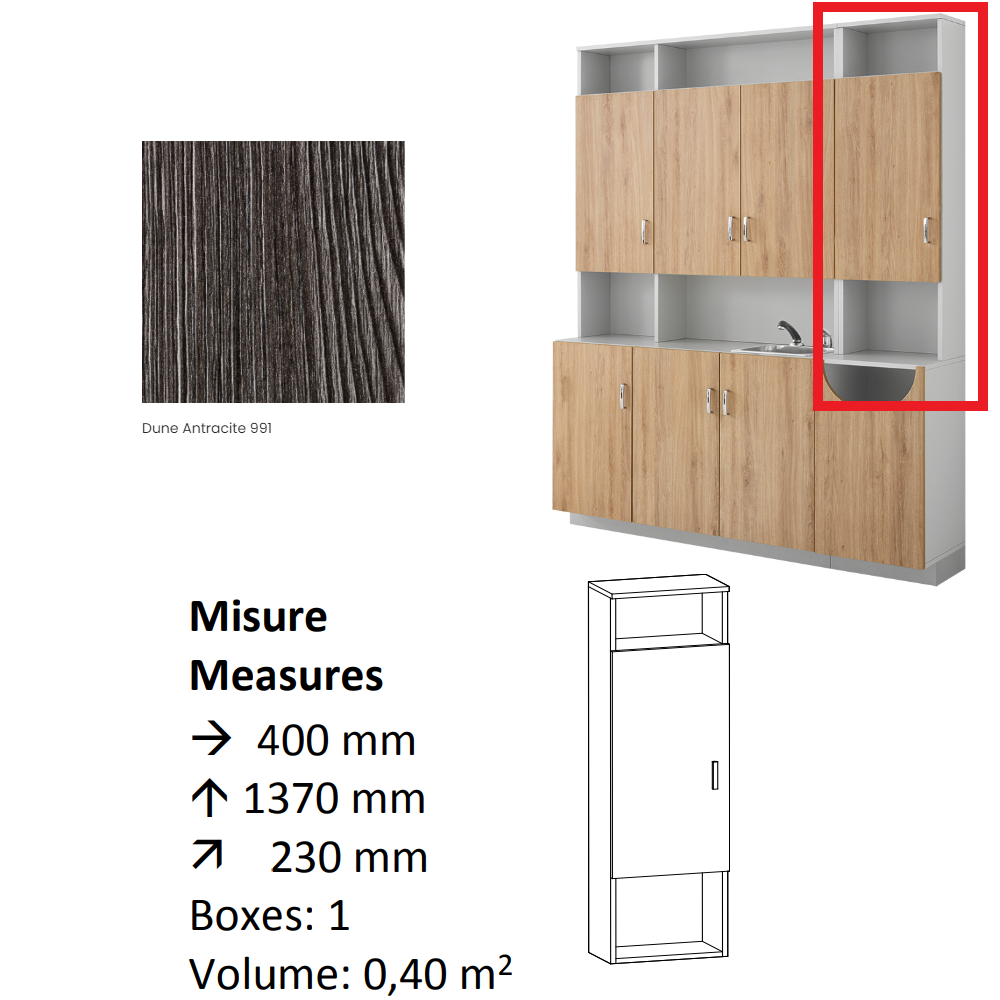 AGV DIFFUSION 435946 PAK PENSILE 16 ANTRACITE 991