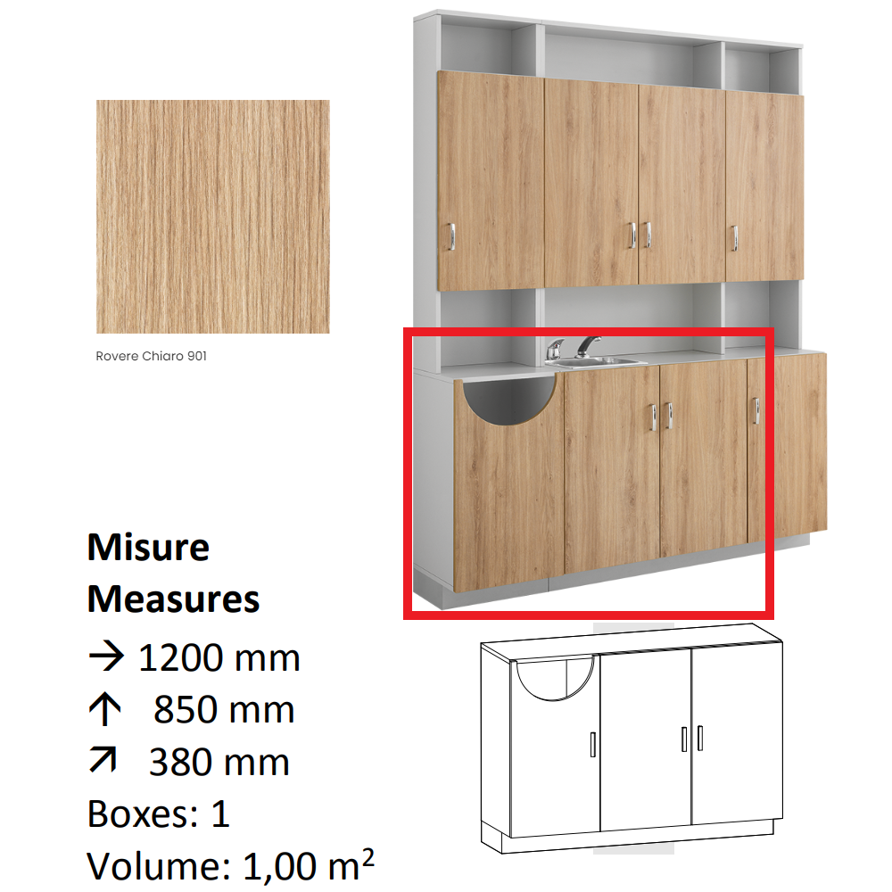 AGV DIFFUSION 430348 PAK BASSO 3 ROVERE 901