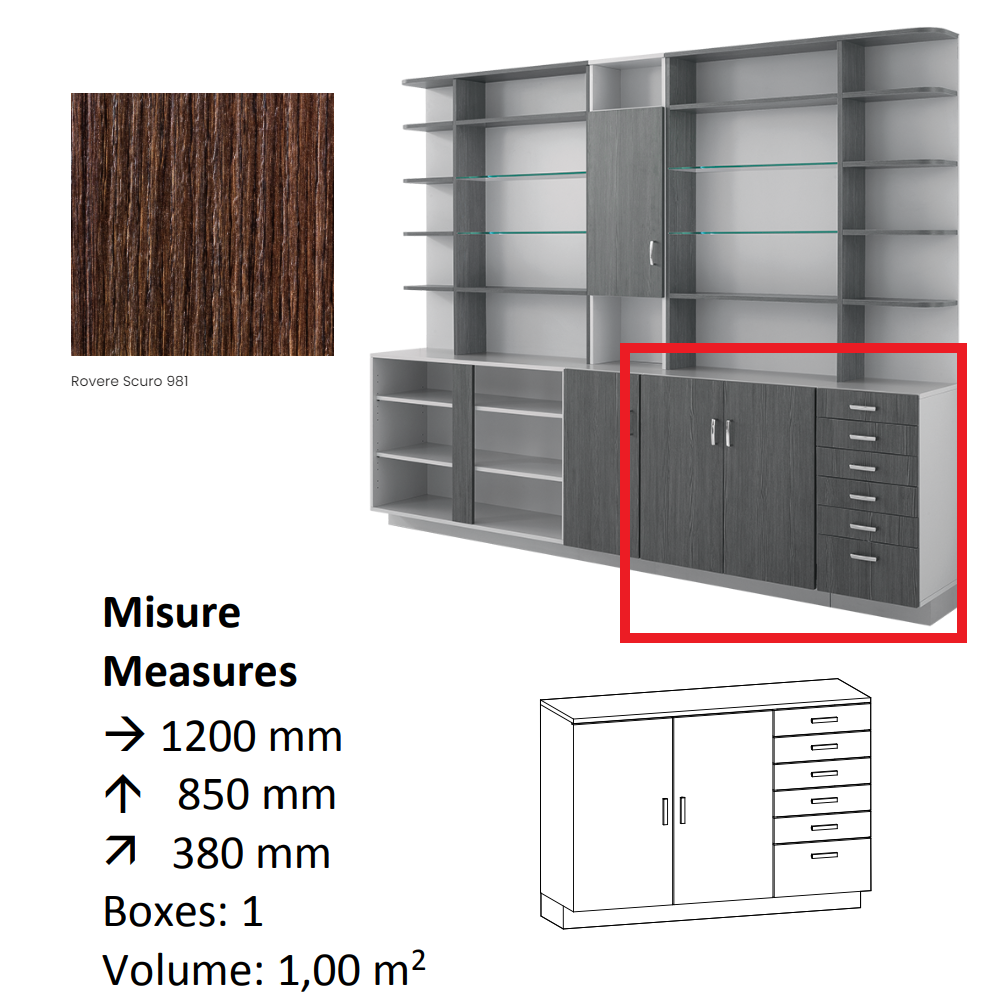 AGV DIFFUSION 430549 PAK BASSO 5 ROVERE 981