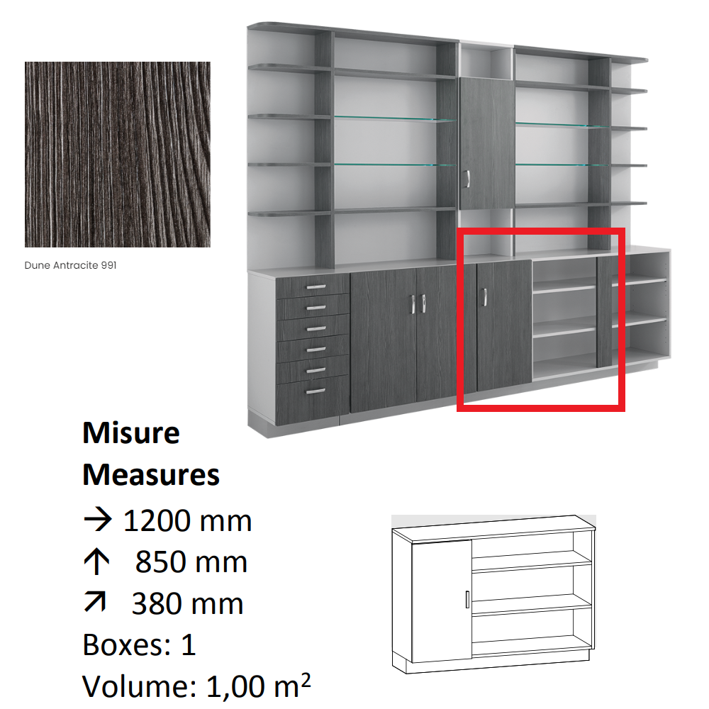 AGV DIFFUSION 431246 PAK BASSO 11 ANTRACITE 991