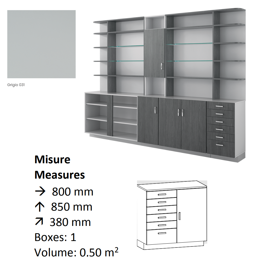 AGV DIFFUSION 432250 PAK BASSO 22 GREY 031