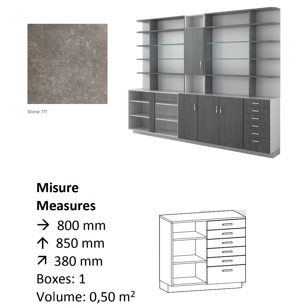 AGV DIFFUSION 432387 PAK BASSO 23 STONE 771