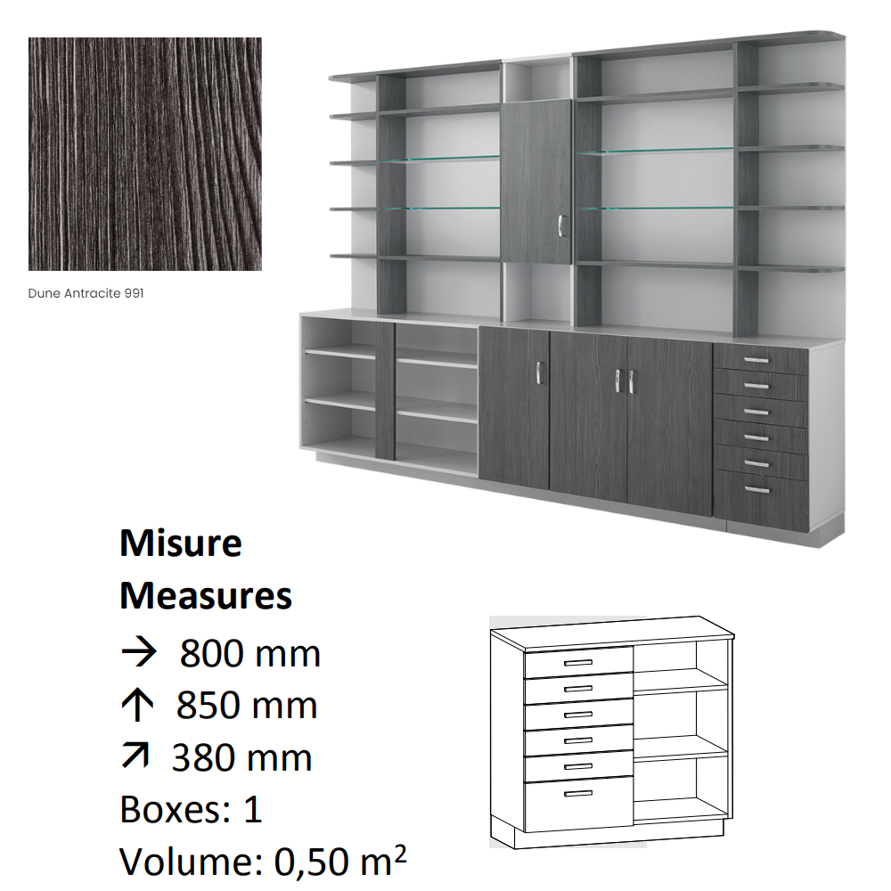 AGV DIFFUSION 432446 PAK BASSO 24 ANTRACITE 991