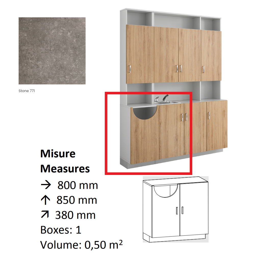 AGV DIFFUSION 432587 PAK BASSO 25 STONE 771