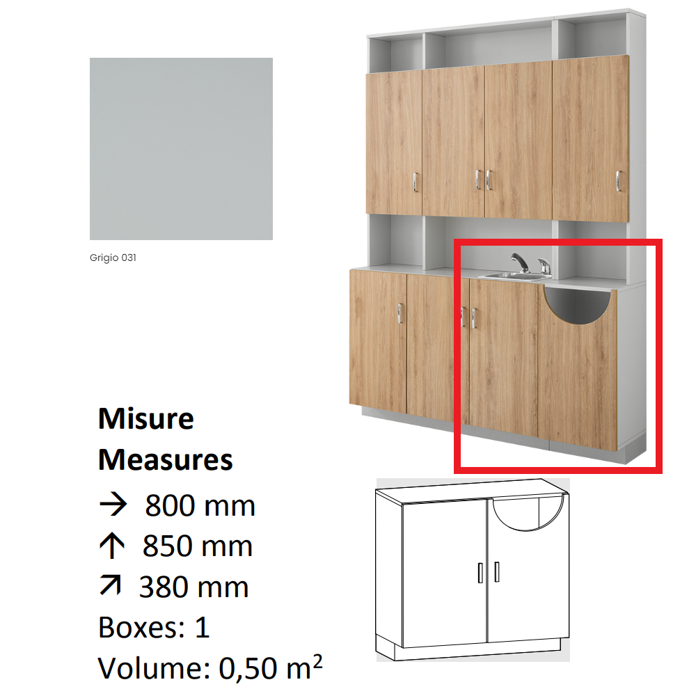 AGV DIFFUSION 432650 PAK BASSO 26 GREY 031