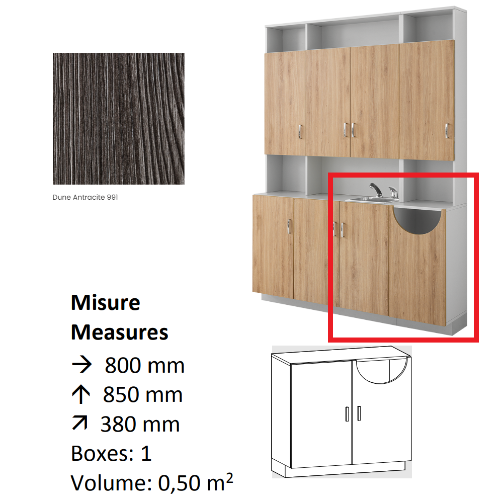 AGV DIFFUSION 432646 PAK BASSO 26 ANTRACITE 991