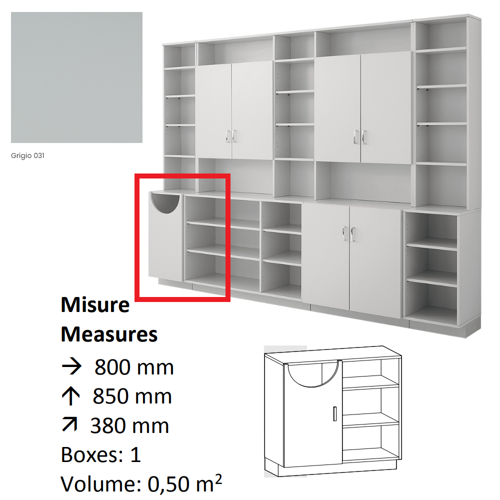 AGV DIFFUSION 432750 PAK BASSO 27 GREY 031